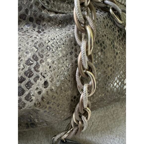 Elliot Lucca Leather embossed snake skin shoulder crossbody GypsyGoth Y2K - Picture 16 of 16
